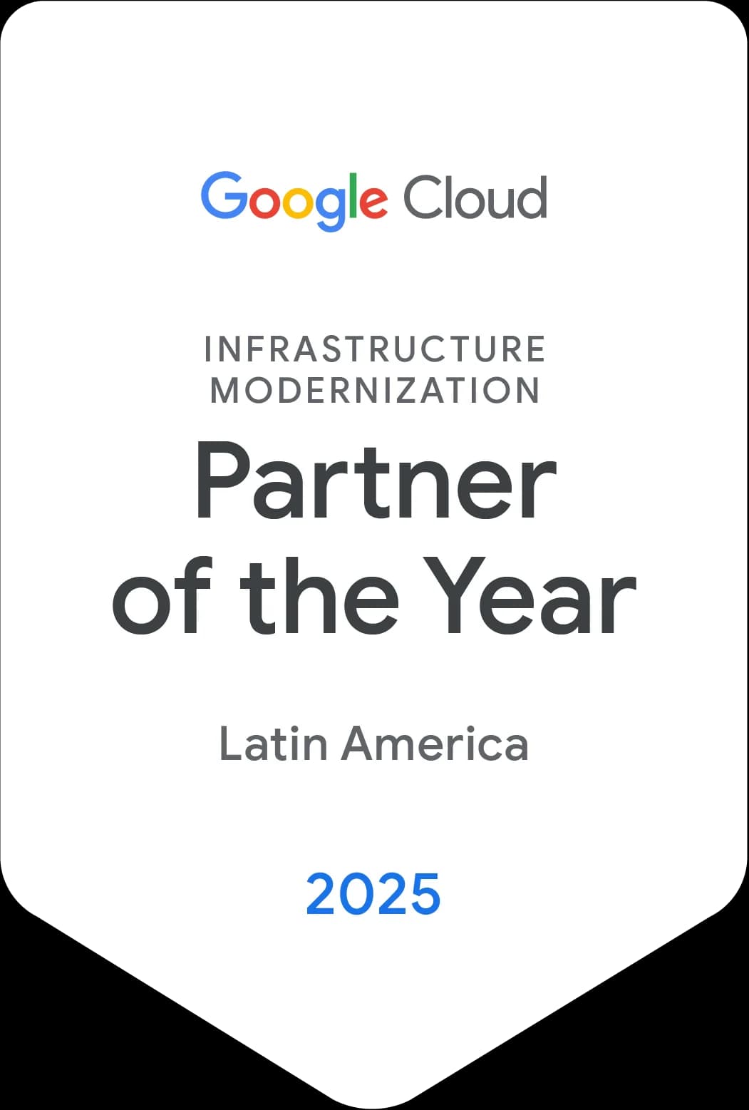 Infrastructure · Latin America 2025 award badge